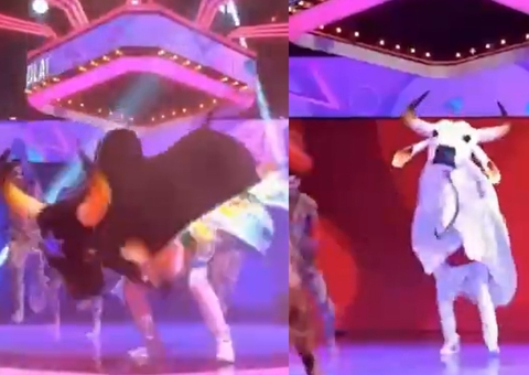 Garantido e Caprichoso invadem 'Caldeirão com Mion' e ganham competição; vídeo