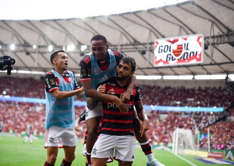 Flamengo vence o Atlético-MG no jogo de ida da final da Copa do Brasil