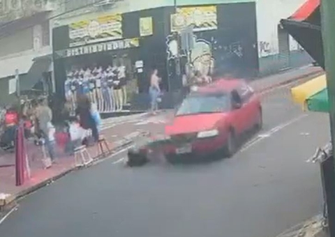 Vídeo: Polícia ouve motorista suspeito de atropelar churrasqueiro e fugir do local no Centro