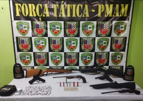 Polícia apreende arsenal de líder do Comando Vermelho na AM-010
