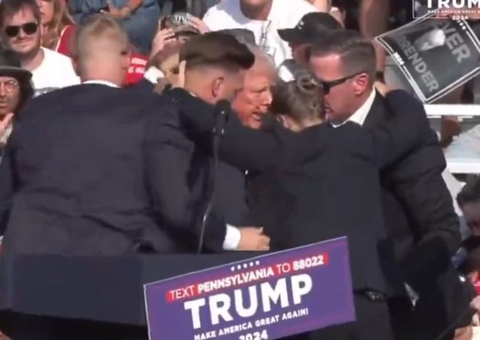 Trump se manifesta após ataque e pede apoio: 'Permaneçamos unidos'