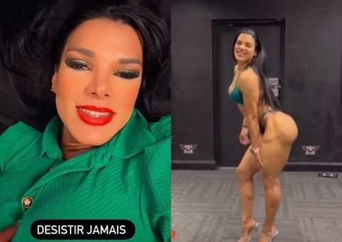 Ex-morena do É o Tchan perde campeonato de fisiculturismo: 'Disseram que meus glúteos eram falsos'