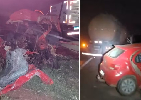 Cinco pessoas morrem em acidente entre carro e carreta em Goiás