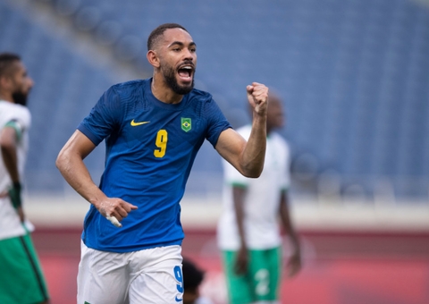 Matheus Cunha marca e Brasil termina primeiro tempo com 1x0 contra o Egito
