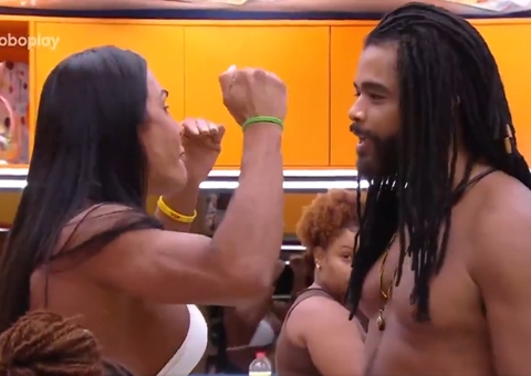 Vídeo: Gracyanne discute com Diogo após voltar do quarto secreto: 'um b*sta'