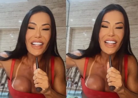 Gracyanne Barbosa manda indireta após Belo viajar com amante