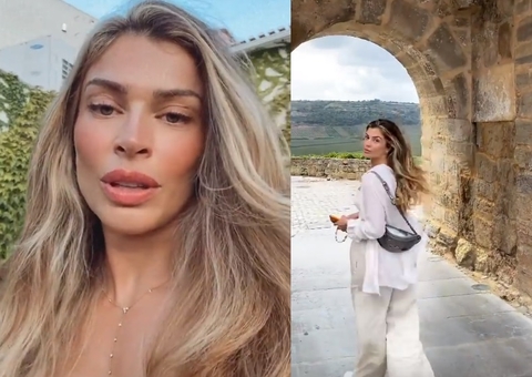 Grazi Massafera surge 'divando' em Portugal após separação de Caio Castro