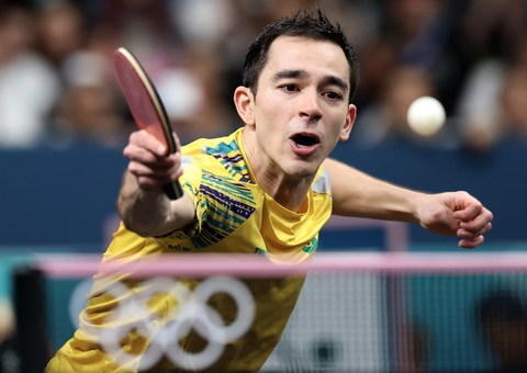 Hugo Calderano é derrotado por francês e deixa Olimpíadas sem medalha