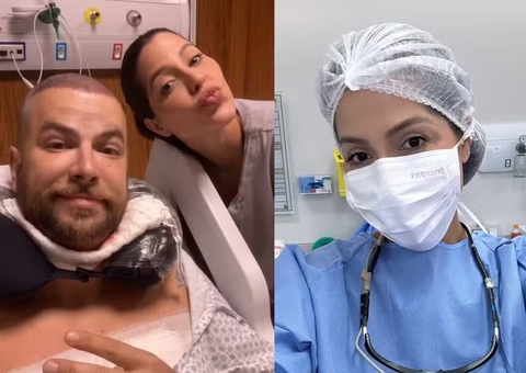 Ex-BBB Laís Caldas participa de cirurgia de transplante capilar de Gustavo 