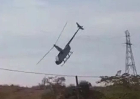 Helicóptero com deputado federal e vice-prefeito cai em Minas Gerais