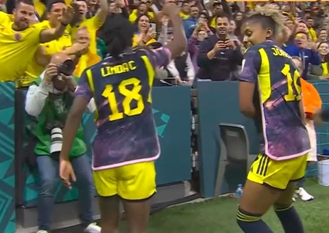 Colômbia abre placar contra a Alemanha com gol acompanhado de dancinha 
