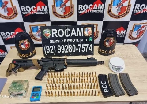 Membros de facção são presos com fuzil minutos antes de realizar ataque no Mutirão