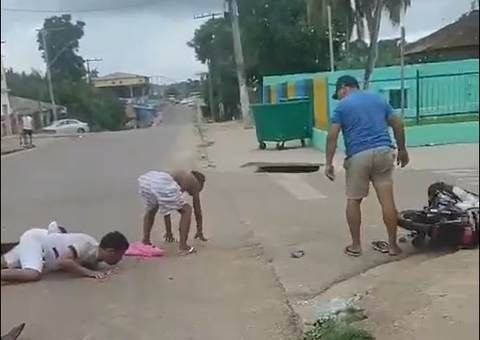 Homem e garupa ficam feridos após colisão frontal entre motos no Iranduba