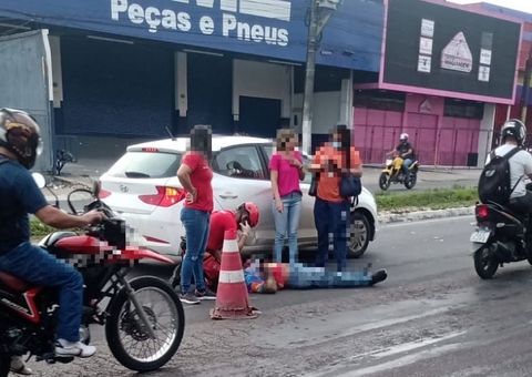 Homem é atropelado ao tentar atravessar avenida em Manaus