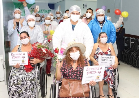 Na semana da mulher, pacientes comemoram recuperação da Covid-19 em Manaus