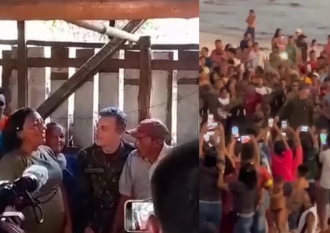 Luciano Huck atrai multidão durante gravação em São Gabriel da Cachoeira; vídeo
