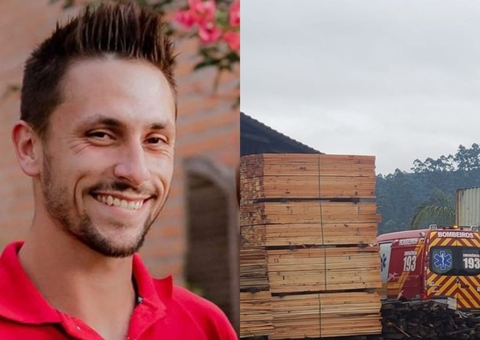 Trabalhador é partido ao meio ao cair em equipamento de corte em madeireira