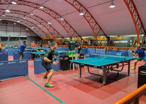 Vila Olímpica recebe campeonato de tênis de mesa em Manaus