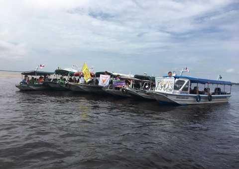 Dia Mundial da Água tem ato de defesa e protesto no Encontro das Águas