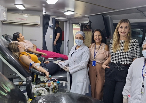 Hemoam coleta 57 bolsas de sangue em campanha com servidores do MPAM