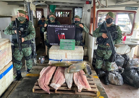 Pescado ilegal, avaliado em R$114 mil, é apreendido em embarcação em Manaus
