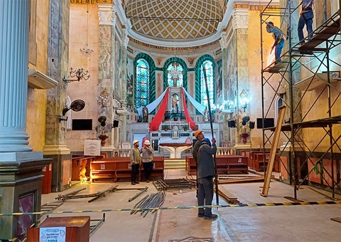 Igreja de São Sebastião é interditada por tempo indeterminado