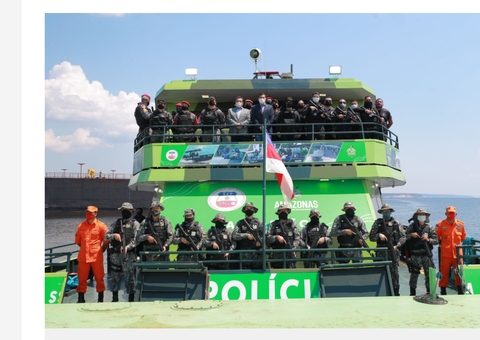 Governador Wilson Lima entrega Base Arpão 3 no combate ao narcotráfico na calha do Solimões 