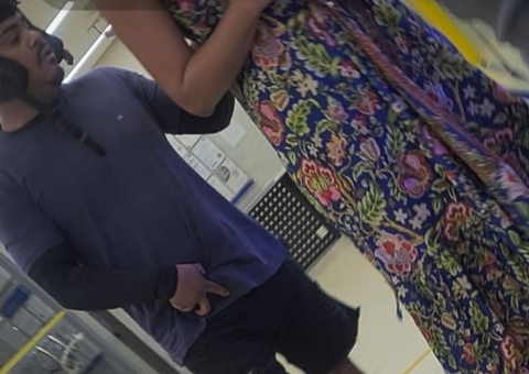 Mulher filma momento em que é assaltada dentro de agência bancária no Lírio do Vale