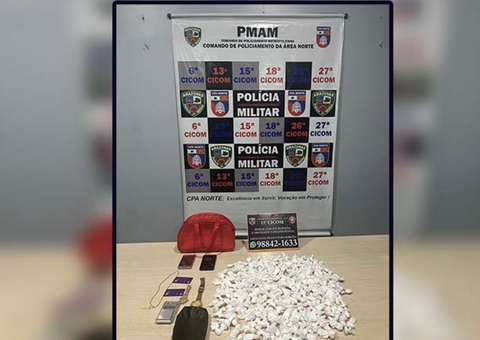 Homem tenta fugir mas é preso com drogas no Cemitério dos Índios em Manaus