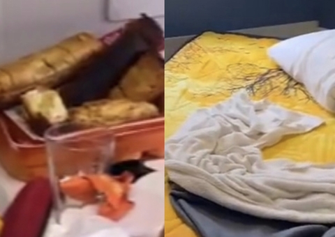 Vídeo: Hóspedes entregam apartamento com lixo e camisinhas espalhadas no chão e proprietária surta 