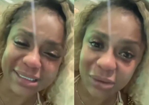 Cariúcha aparece chorando e revela ter sido expulsa de apartamento por ficante