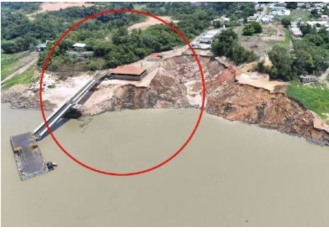 Estudo indica que fenômeno de ‘terras caídas’ causou o deslizamento em Porto de Manacapuru