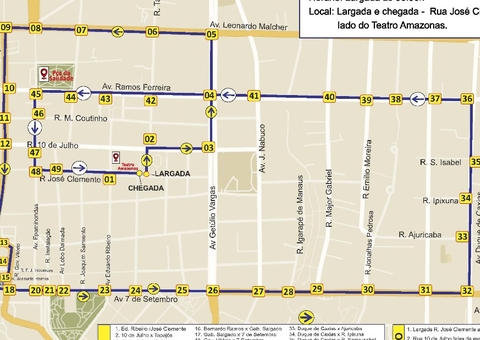 Trânsito no Centro de Manaus terá alterações por caminhada e corrida