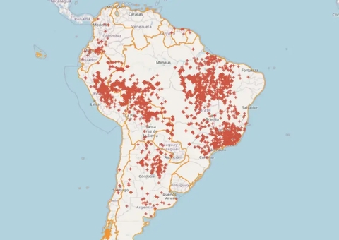 Brasil concentra 71,9% das queimadas na América do Sul nas últimas 48h