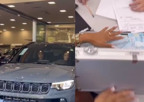 Irmã de Deolane presenteia assessora com carrão de luxo e paga com mala de dinheiro  