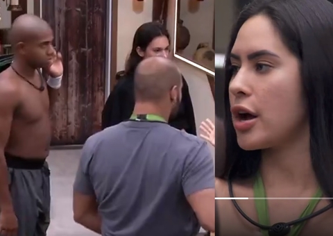 Isabelle pede a Marcus e Alane encerrarem fofoca sobre Davi: 'que não saia daqui'