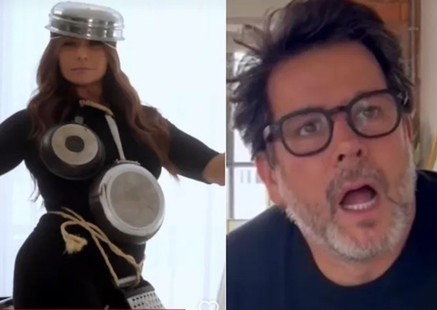 Giovanna Antonelli e Murilo Benício recriam cena de ‘O Clone’; assista