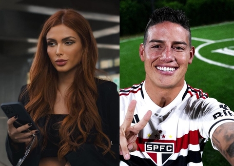 Ex-affair de Neymar mostra troca de mensagens com James Rodriguez