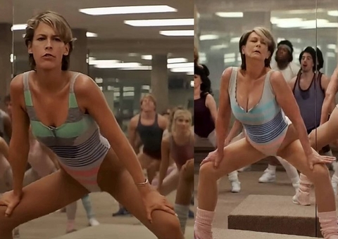 Jamie Lee Curtis recria cena do filme 'Perfeição' após 40 anos; assista