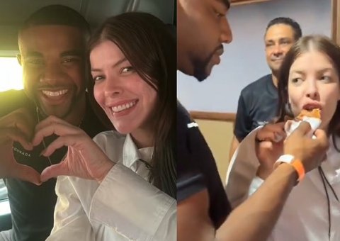 Davi e ex-bbb Jaquelline surgem em clima de intimidade em Manaus; vídeo