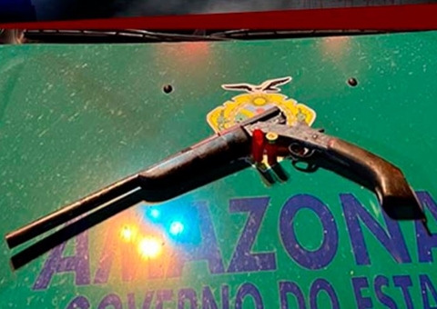 Criminoso é baleado ao enfrentar policiais com escopeta no Amazonas