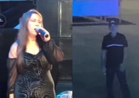 Vídeo: Cantora faz show com apenas pai na plateia e comove internautas
