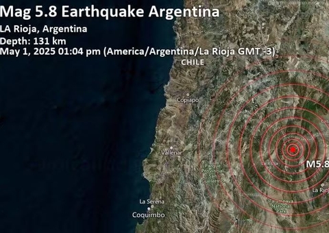 Terremoto sacode província na Argentina; vídeo