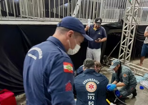 Trabalhador morre eletrocutado durante instalação de som para show de Murilo Huff