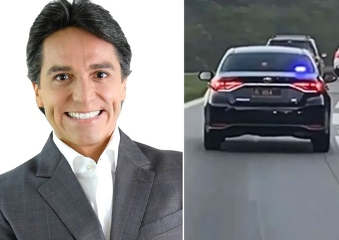 Deputado é flagrado usando giroflex em carro para 'furar' trânsito 