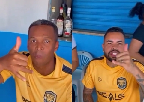 No Amazonas FC, Jô e Dentinho 'batem rango' na Feira do Produtor; vídeo