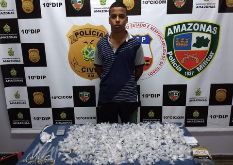 Preso com mais de 700 porções de drogas tem condenação anulada em Manaus