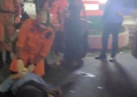 Motociclista fica ferido em grave acidente em Manaus; vídeo