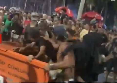 Homem é jogado no lixo durante show da Madonna; vídeo