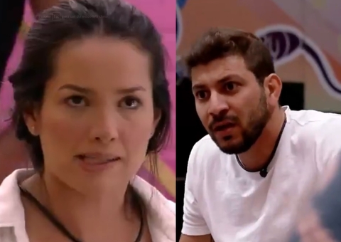 Caio e Juliette brigam e Sarah se mete para defender brother